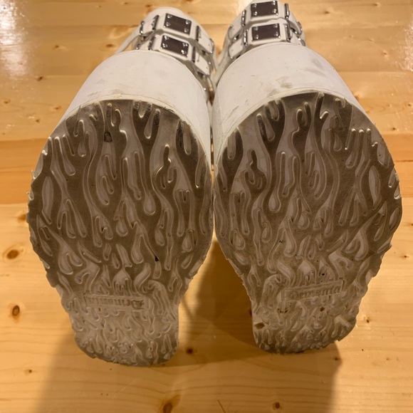 white demonia damned-318 boots - Picture 4 of 8